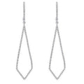 9K White Gold Diamond Drop Earrings 0.40 CTW - Pobjoy Diamonds