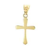 Load image into Gallery viewer, 9K Yellow Gold Child&#39;s Cross &amp; Chain - Pobjoy Diamonds