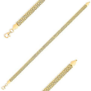 9K Yellow Gold Panther Bracelet - Pobjoy Diamonds