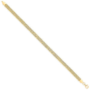 9K Yellow Gold Panther Bracelet - Pobjoy Diamonds