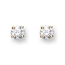 Load image into Gallery viewer, 9K Yellow Gold  Diamond Stud Earrings 0.20 CTW G-H/Si - Pobjoy Diamonds