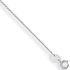 9K White Gold & Diamond Initial Pendant-B - Pobjoy Diamonds