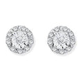 9K Yellow Gold Diamond Stud & Cluster Earrings 0.14 CTW - Pobjoy Diamonds