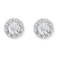 9K Yellow Gold Diamond Stud & Cluster Earrings 0.14 CTW - Pobjoy Diamonds