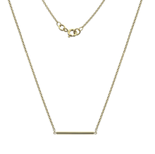 Load image into Gallery viewer, 9K Yellow Gold Round Bar Pendant Necklace - Pobjoy Diamonds