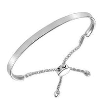 Load image into Gallery viewer, Pobjoy Adjustable Silver Ladies Cuff Bracelet Pobjoy E-Boutique