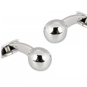 Sterling Silver Large Ball Cufflinks - Pobjoy Diamonds