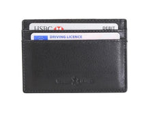 Load image into Gallery viewer, Black Leather Card Holder - Pobjoy Diamonds