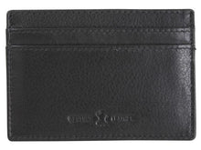 Load image into Gallery viewer, Black Leather Card Holder - Pobjoy Diamonds