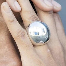 Load image into Gallery viewer, Handmade Chunky Silver Orb Ring - Pobjoy Diamonds