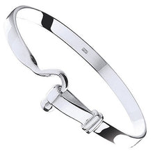 Load image into Gallery viewer, 9K White Gold Baby Hook Bangle