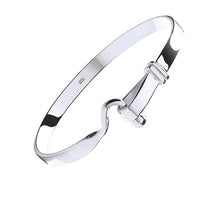 Load image into Gallery viewer, 9K White Gold Baby Hook Bangle