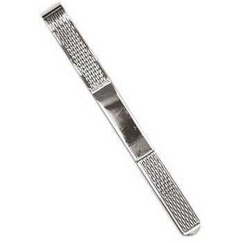 Silver Gents Barley Design Tie Slide - Pobjoy Diamonds