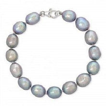 Load image into Gallery viewer, Freshwater Blue &amp; Grey Baroque Pearl Bracelet - Pobjoy Diamonds