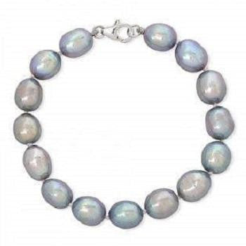 Freshwater Blue & Grey Baroque Pearl Bracelet - Pobjoy Diamonds