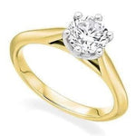 Platinum 10.00 Carat Lab Grown Round Brilliant Cut Diamond Ring E/VS1