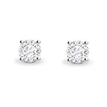 Load image into Gallery viewer, Bespoke 18K White Gold Round Brilliant Cut Diamond Stud Earrings 1.20 To 2.00 CTW- F/VS2 - Pobjoy Diamonds