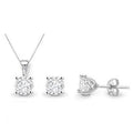 Diamond Studs & Pendant Necklace Set - Pobjoy Diamonds
