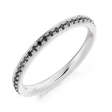 Load image into Gallery viewer, 950 Platinum 0.30 Carat Black Diamond Full Eternity Ring