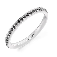 Load image into Gallery viewer, 950 Platinum 0.30 Carat Black Diamond Full Eternity Ring