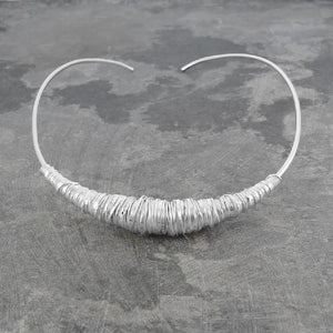 Handmade Silver Wire Wrap Choker - Pobjoy Diamonds
