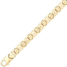 Load image into Gallery viewer, 9K Yellow Gold Byzantine Bracelet - Pobjoy Diamonds