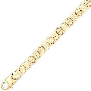 9K Yellow Gold Byzantine Bracelet - Pobjoy Diamonds