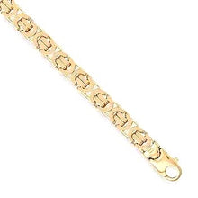 Load image into Gallery viewer, 9K Yellow Gold Byzantine Bracelet - Pobjoy Diamonds