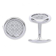 Load image into Gallery viewer, Sterling Silver Button Cufflinks - Pobjoy Diamonds