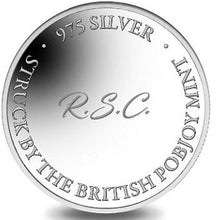 Load image into Gallery viewer, Pobjoy Minted Sterling Silver Or 9K Gold Coin Style Personalised Cufflinks - Pobjoy Diamonds