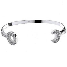 Load image into Gallery viewer, Silver Baby Spanner Bangle - Pobjoy Diamonds