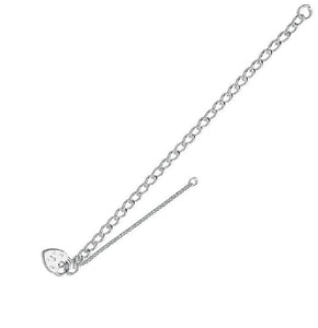 Child's SIlver Padlock Bracelet - Pobjoy Diamonds