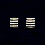 Black Enamel & Rhodium Plated Mens Cufflinks - Pobjoy Diamonds
