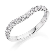 Load image into Gallery viewer, Claw Set Shaped &amp; Curved Diamond Half Eternity 0.35 Carat - Pobjoy Diamonds
