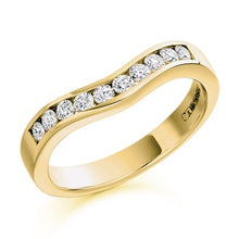 Load image into Gallery viewer, Channel Set Curved &amp; Shaped Diamond Half Eternity 0.33 Carat - Pobjoy Diamonds