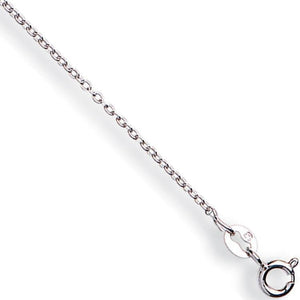 White  Gold Love Heart Pendant & Chain - Pobjoy Diamonds
