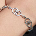 Handmade Sterling Silver D Link Bracelet - Pobjoy Diamonds