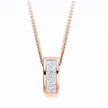 18K Rose Gold 0.25 CTW Diamond Circular Pendant-Custom Grades - Pobjoy Diamonds