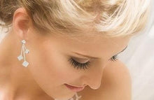 Load image into Gallery viewer, 18K Gold Four Tier 1.65 CTW Diamond Drop Earrings &amp; Necklace Set - F/VS - Pobjoy Diamonds
