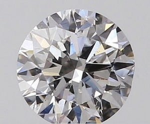 18K White/Yellow Gold 0.40 Carat Solitaire Diamond Stud Earrings H/Si1 - Pobjoy Diamonds