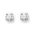 9K White Gold 0.15 CTW  Diamond Stud Earrings - Pobjoy Diamonds