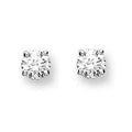 9K White Gold  Diamond Stud Earrings 0.20 CTW G-H/Si - Pobjoy Diamonds