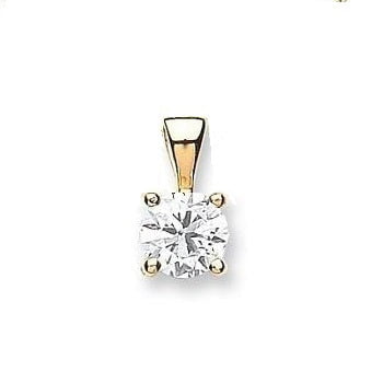 18K Yellow Gold Lab Diamond Necklace 1.20 Carat - Pobjoy Diamonds