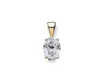 Trento Oval Diamond Pendant Setting - Pobjoy Diamonds