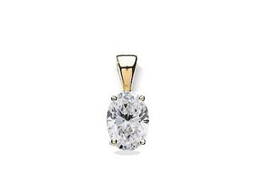 Trento Oval Diamond Pendant Setting - Pobjoy Diamonds