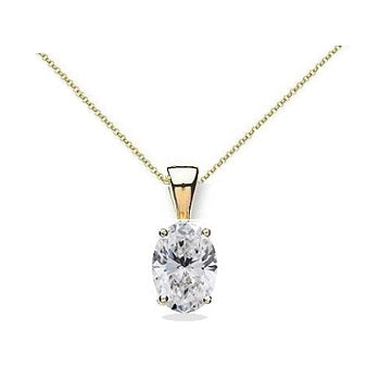 Trento Oval Diamond Pendant Setting - Pobjoy Diamonds