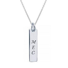Load image into Gallery viewer, His Or Hers Long Silver Dog Tag &amp; Silver Chain