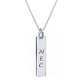 His Or Hers Long Silver Dog Tag & Silver Chain