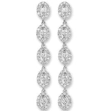 Load image into Gallery viewer, 18K Gold 1.20 CTW Diamond Drop Earrings G-H/Si - Pobjoy Diamonds