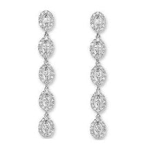 Load image into Gallery viewer, 18K Gold 1.20 CTW Diamond Drop Earrings G-H/Si - Pobjoy Diamonds